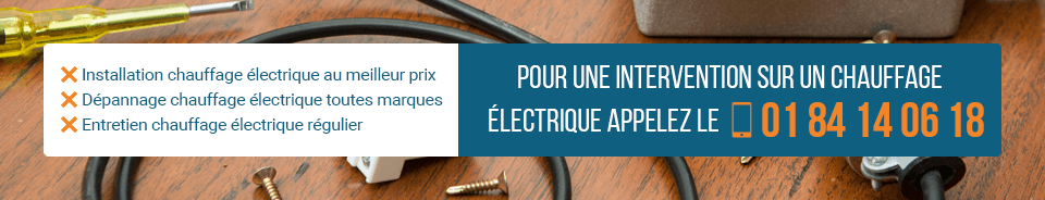 Intervention d'un électricien sur un chauffage en panne.