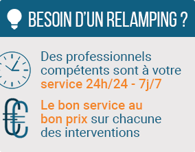 Relamping professionnel à Paris.