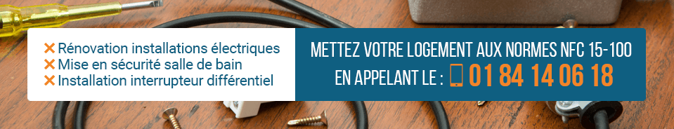 Rénovation d'installation électrique.